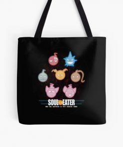 Soul Eater Anime Character Maka Soul Death The Kid Liz Patty Black Star Tsubaki All Over Print Tote Bag RB1204 product Offical Soul Eater Merch