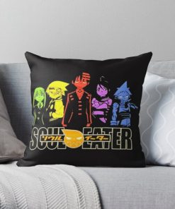 Soul Eater Main Characters Japanese Adventure Anime Design Throw Pillow RB1204 product Offical Soul Eater Merch