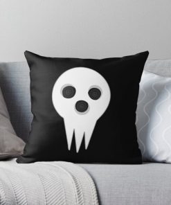 Soul Eater Shinigami Face Throw Pillow RB1204 product Offical Soul Eater Merch