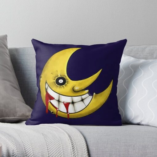 Laughing Moon (Soul Eater) Throw Pillow RB1204 product Offical Soul Eater Merch