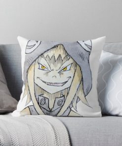 Inktober Day 22: Witch Medusa, Soul Eater Throw Pillow RB1204 product Offical Soul Eater Merch